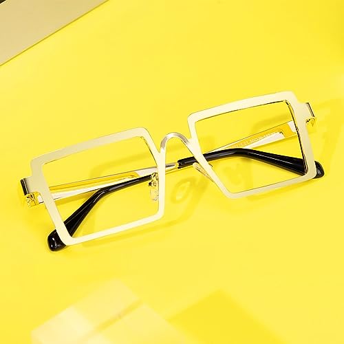 Image of VOOGLAM Stylish Rectangle Blue Light Blocking Glasses for Women Anti UV Eyestrain Eyewear Cairbre