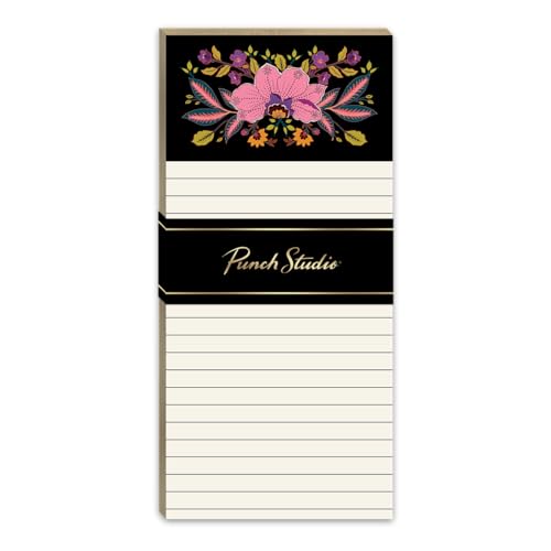 Bloc-notes magnétique de cuisine Punch Studio Renaissance noir 52835