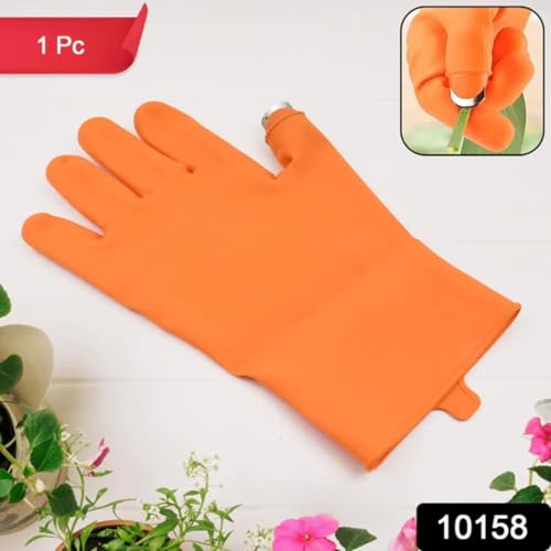 Image of ROHC PremiumAV Silicone Thumb Cutter Glove for Right Hand - Protective Gardening Glove with Built-in Blade for Harvesting, Trimming, Lawn Maintenance, Fruit & Vegetable Picking (1 Pc)