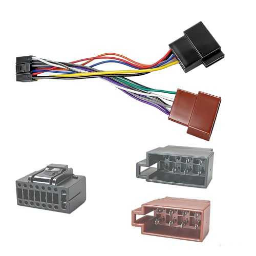 SPTSSWET Adaptateur radio ISO 16 broches de rechange compatible avec Kenwood JVC Alpine