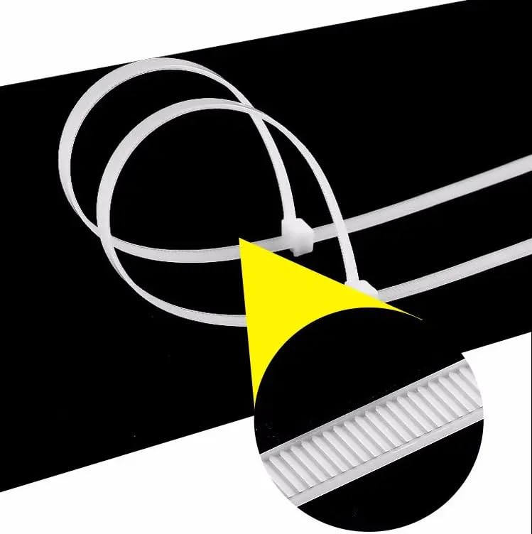 STEP Heavy Duty Strong Plastic Cable Tie Self-Locking Heavy Duty wrap Ties - Ultra Strong Polyamide Plastic Wire Ties (White, Small Size 100mm x 2.5mm, 4-Inch) - Pack of 100 (B0CSFMTWFV) Amazon Price History, Amazon Price Tracker