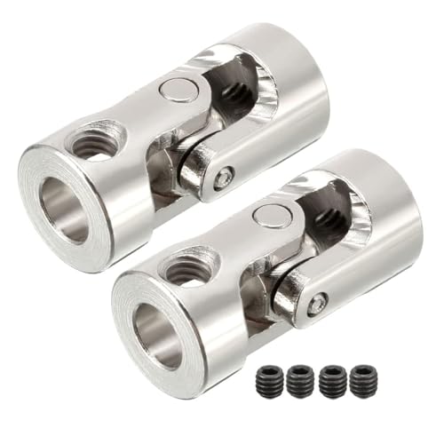Junta universal rotativa de 5mm a 5mm en pack de 2 piezas para transmisión de ejes acopladores