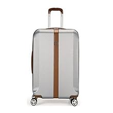 Delsey Promenade Hard Hard 80Cm Silver Check-In Trolley Luggage (00115283011)