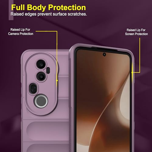 Image of Zapcase Back Case Cover for Vivo T4 Ultra 5G | Compatible for Vivo T4 Ultra 5G Back Cover | Liquid Silicon Magic Case with Camera Protection | Lavender