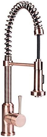 Antique Copper Residential Spring-Coil Kitchen Faucet