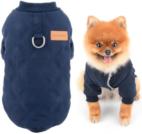 SMALLLEE_LUCKY_STORE Cappottino per cani di piccola taglia, foder...
