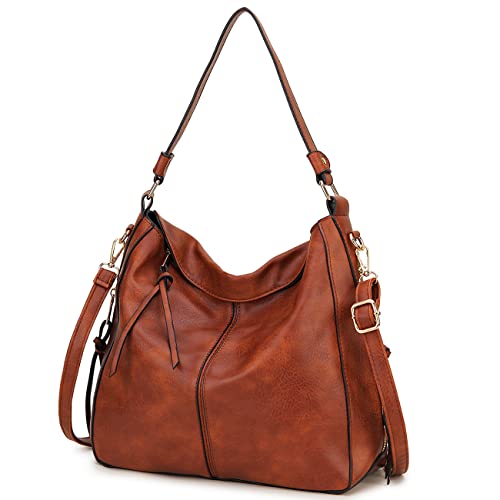 VX VONXURY Hobo Bags for Women, Stylish Ladies Purse and Handbag Faux Leather Shoulder Bags with Detachable Long Strap