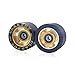 CLAS FOX 95A Speed/Derby Wheels Aluminum Roller Skate Wheels Indoor Roller Replacement wheel (Set of 8) (Black PU Gold Core)