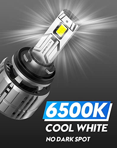 H11 Led Headlight Bulbs 40000Lm, Novsight 2022 Upgrade 900% Brighter 6500K Cool White H11/H8/H9 Led Headlights High And Low Beam Conversion Kit 200W Super Bright Led Bulb, Halogen Replacement #TOP5