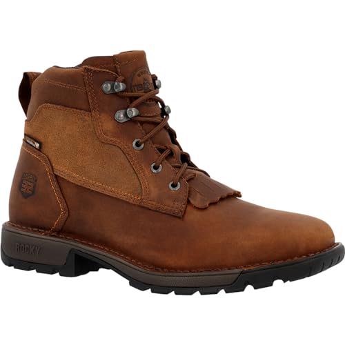 ROCKY Legacy 32 Waterproof Western Lacer, Brown, Size 7(M)