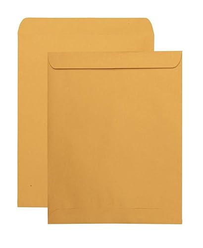 Quality Park - Sobres de correo para catálogo (11-12 x 14-12 sobres, engomados, pesados 28 libras, papel kraft para envío, organización y