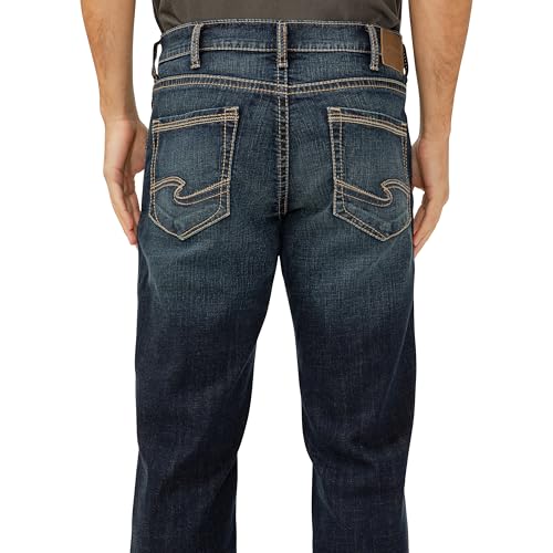 Image of Silver Jeans Co. Men's Zac Relaxed Fit Straight Leg Jean - Legacy