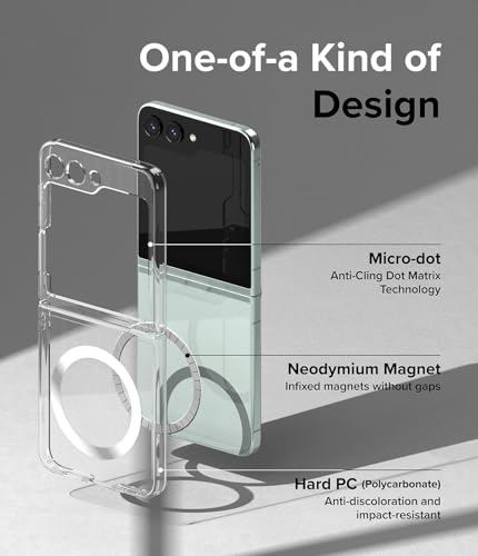 Qiistar [PREDICTED] QS-GZF6- OR QST-GZF6- Case For Samsung Galaxy Z Flip 6,Compatible With Magsafe Galaxy Z Flip6 Phone Case With Screen Protector Slim Tpu Bumper Hard Pc Cover For Samsung Galaxy Flip Z 6 5G,Clear Magnetic thumb #5