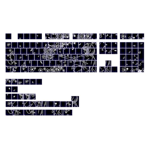 Teclas retroiluminadas con impresión lateral y diseño anime para renovar tu teclado mecánico