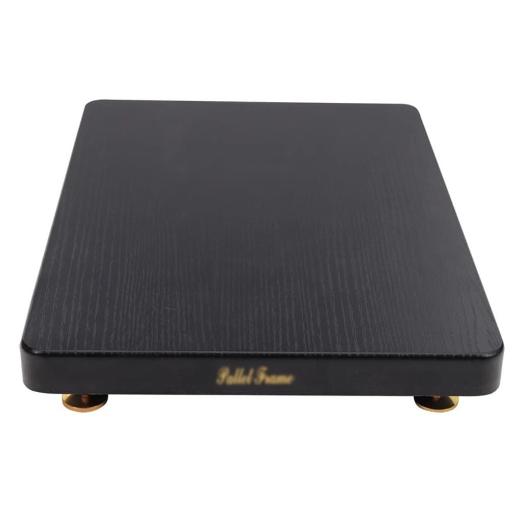 1-Tiers HiFi Rack AV Shelf Multifunctional MDF Shelves For Av Amp Hifi Amplifier Cabinet TV Stand HIFI Rack Stand Cabinet (Color : Black, Size : 19 * 25cm(1Tier))