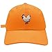 JPAK Chicken Baseball Cap Embroidered Cotton Dad Hat - Chick Fried Orange