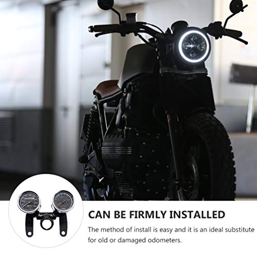 CLISPEED Velocímetro de Motocicleta 12V Hodômetro Lcd Medidor de Tacômetro Digital Display Duplo LED