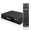 Techly 360998 Decoder Ricevitore Digitale Terrestre DVB-T/T2 H.265 HEVC 10bit con Display e Telecomando Universale 2 in 1 Nero