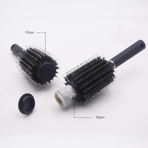 Brosse à cheveux avec cachette secrète et compartiment de rangement camouflage