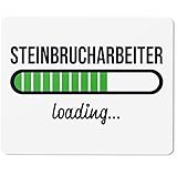 JUNIWORDS Mauspad Mousepad, Steinbrucharbeiter Loading (6217393)