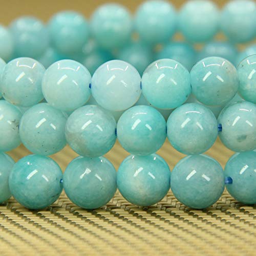 Image of Handmade Gem Semi Precious Gemstone 6mm Round Beads Stretch Bracelet 7 inch Unisex