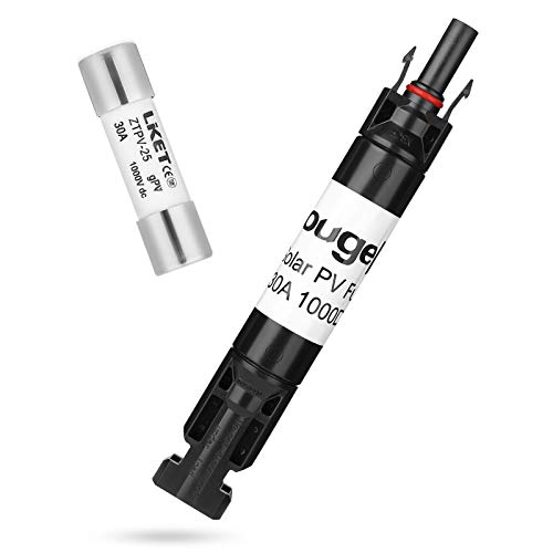 Image of BougeRV 5PCS 30A Solar Fuses Holders Inline, 5PCS PV Inline Fuse Holders 30 Amp for Solar Panel and Solar Controller, Waterproof Solar Fuse Connectors, Solar Surge Protection Device