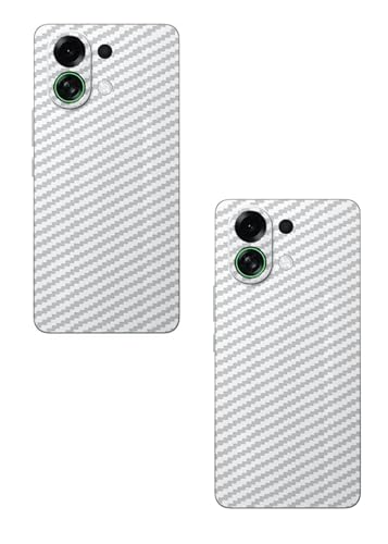 Image of (Pack of 2) Compatible with Skin Sticker /Vinyl wrap /Protective Film Mobile Back Skin Carbon Fiber 3D Transparent by Candeal Mizhan(Only Back) (Oppo, Oppo K13 Turbo 5G / K13 Turbo Pro 5G)