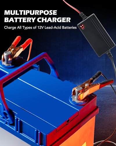 Orion Motor Tech OMTBTC-S002 2Pc 12V Battery Charger And Maintainer, Trickle Charger thumb #1