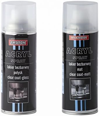 Inter TROTON Acryl 1 K Clear Lacquer 400ml Aerosol Clear/Transparent