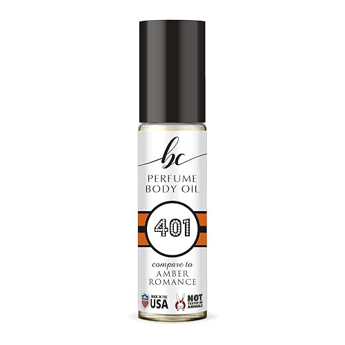 BC Perfume 401 inspirado en Victoria Amber Romance para uso general, réplica de aceite corporal, Dupes, muestra sin alcohol, tamaño de viaje,