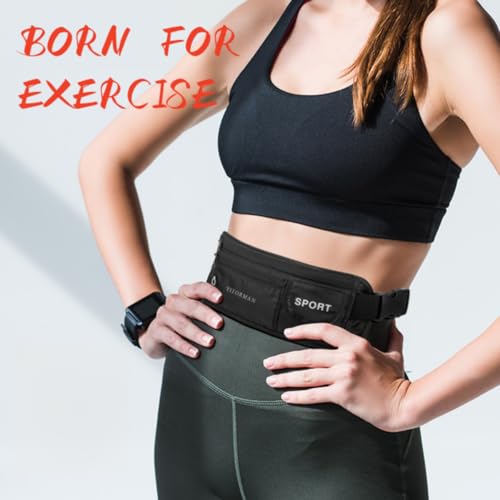 Image of money belt for travel， Undercover Fanny Pack，travel money belt under clothes Protect Cash, Credit Cards and Travel Documents gifts for travelers women (rose)