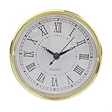 Eleganter 110 mm Quarzuhreinsatz mit versenktem Zifferblatt und zuverlässigem Quarzwerk für dekorative und handwerkliche Anwendungen in Zuhause und Büro (mit Kartenwinkel)