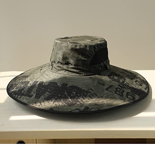 Image of Wide Brim Sun Hat for Men Women UV Protection Ventilated Summer Hats for Fishing Hiking Garden Beach
