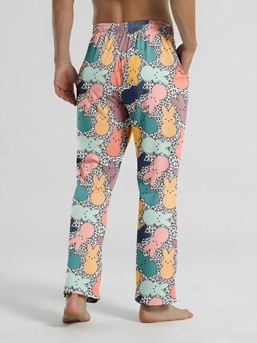 Men's Pajama Pants Lounge Pants Straight-Fit Men Sleepwear Bottoms with Pockets4