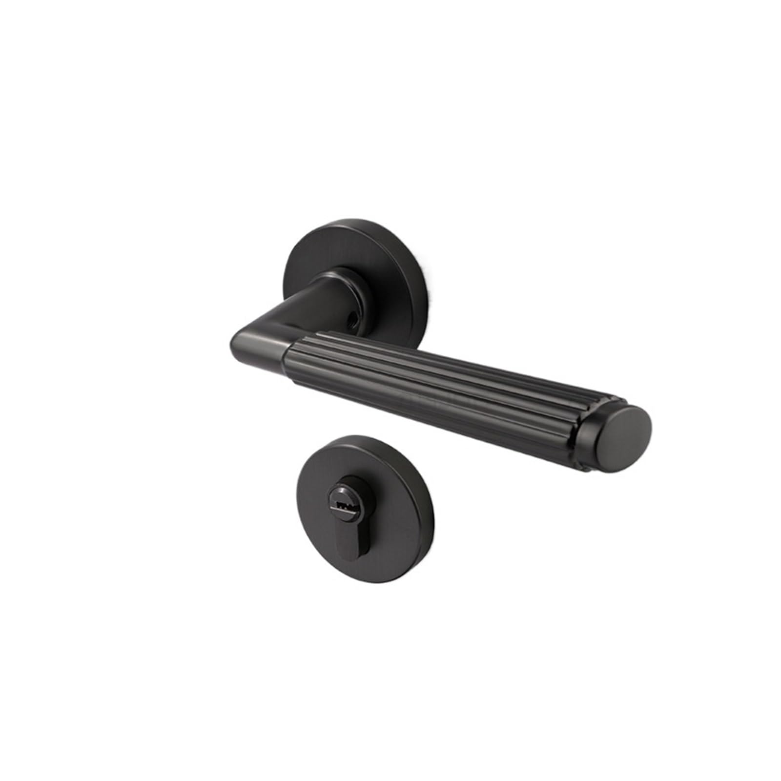Serrure de porte mécanique silence pour chambre et WC en bois