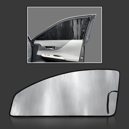 Custom Fit Front Seat Side Windows (2pcs) Sun Shade for 2021 2022 2023 2024 Toyota Venza SUV, Insulated Sunshade Privacy Accessories Blockout UV Reflector Protection (Made in USA)