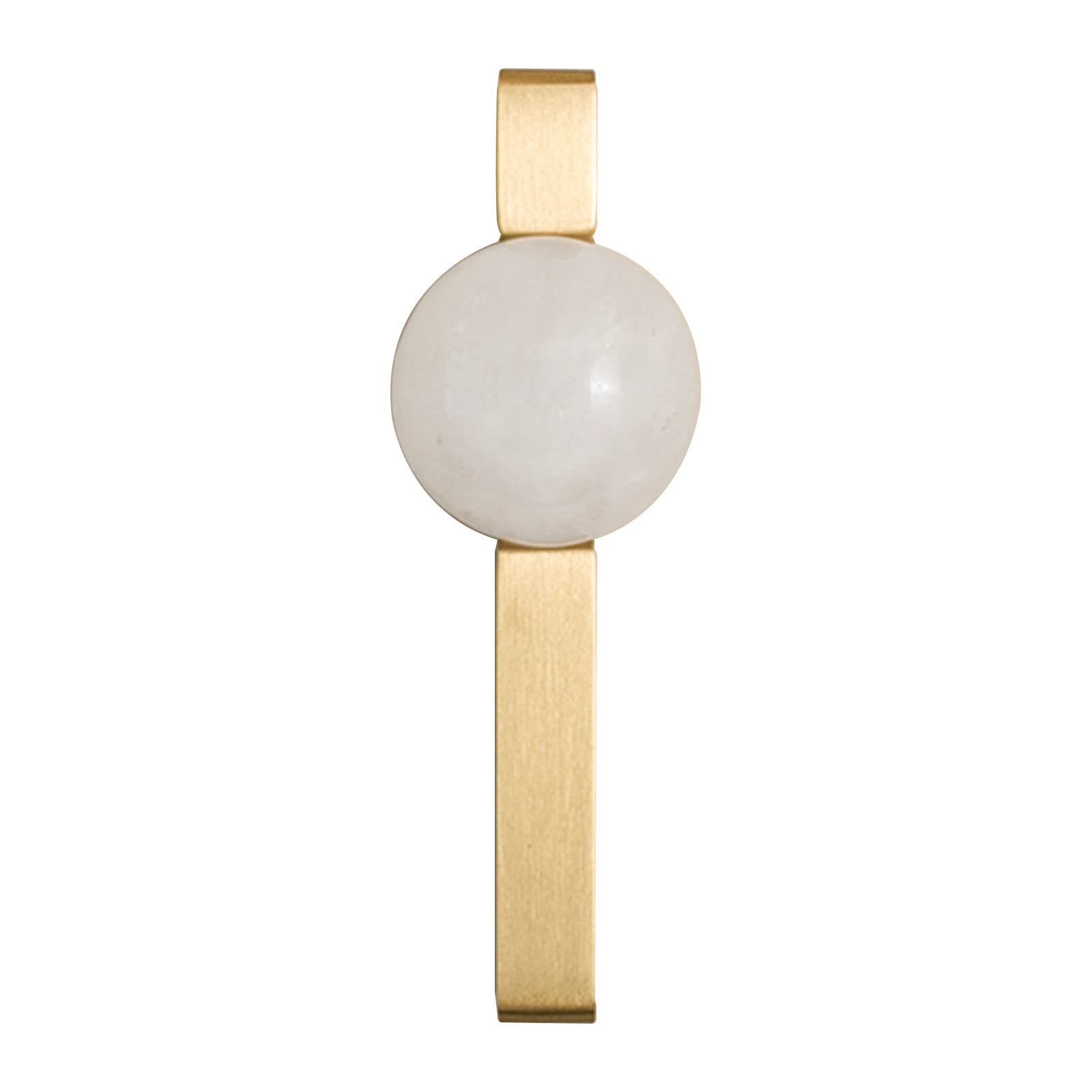 Poignées de porte en laiton massif au design moderne et luxueux blanc