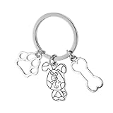 Toddmomy Porte-clé Patte Canine Alliage de Zinc Résistant Pendentif Décoratif pour Sacs...