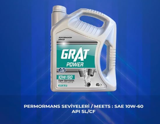 Grat Motor Yağı 4 Litre 10W-60 Api Sl/Cf