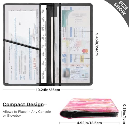 Organizador de guantera slim cuero miniatura 3