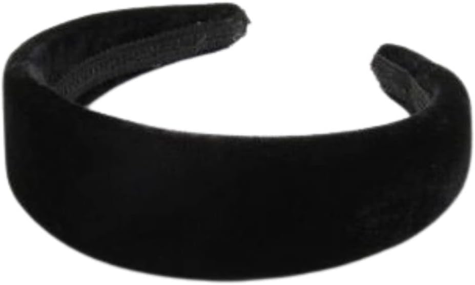 Topkids Accessories Velvet Padded Alice Headband Hairband Hair Band Head Band Women Girls 90s 80s 70s 60s Wedding Hen Party Bridal Festival Adult Wonderland Thick Wide (4cm Black) - Image 3