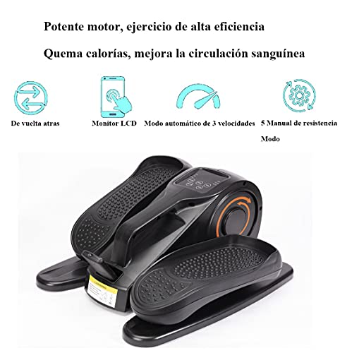Miniatura 2 de Pedalier Eléctrico, Mini Elíptica, Pedaleador Elíptico Portátil, Pantalla Led, Mando A Distancia Para Realizar Gimnasia Pasiva O Activa
