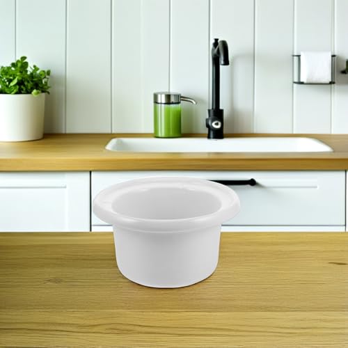 Veemoon Olla Lenta Interior Cerámica Redonda 1 Litro Calentamiento Uniforme Resistente Altas Temperaturas para Cocinas Domésticas y Profesionales Recambio para Ollas de Cocción Lenta - imagen 4