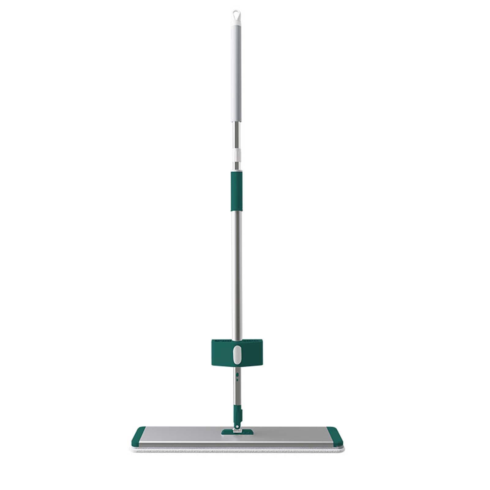 Fregona Microfibra con Mopa Fregona, Limpiador De Suelos para Limpieza Doméstica, Paño Lavable Reutilizable Absorbente, Mopa con Mango Telescópico para Cocina Baño Y Salón