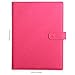 12.8 * 9.6 inch Portfolio Case Business Padfolio, Smart Phone is Usable in Document Organizer, Conference File Folder with A4/Letter Size Clipboard and Notepad - Hot Pink