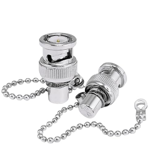 Image of MX BNC Male 50 Ohm 1W RF Dummy Load Termination Resistor with Chain - Coaxial Connector Adapter