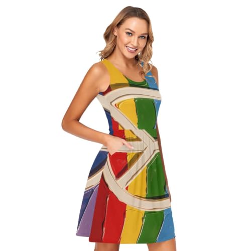 Robe d'été avec poches fonctionnelles Pace Flag sans manches légere