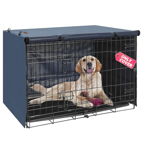 Seiyierr Capa para gaiola de cachorro – Capa adequada para caixa de cachorro de 106 cm, capa de gaio