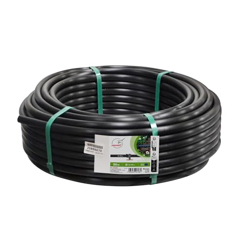 Jardibric - Tuyau Goutte à Goutte Non Percé Ø 13 x 16 mm - Couronne 50 m en PE Noir pour Irrigation