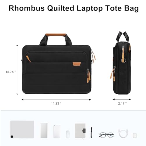Maletín para Laptop Mosiso de 16 pulgadas Negro miniatura 3